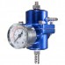 0-140 PSI в синий регулятор давления топлива регулируемый манометр