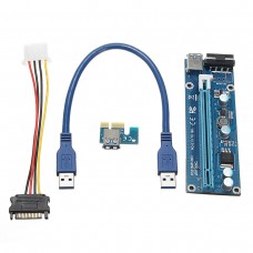 0,3 м постоянного тока для DC USB 3.0 PCI Express 1x до 16x удлинительный кабель удлинителя Riser Adapter Card