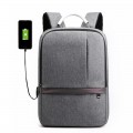 15,6-дюймовый мужской оксфордский удлинитель с несколькими карманами и USB-портом для зарядки Business Macbook Storage Сумка Рюкзак