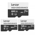 32/64/128 ГБ High-Endurance UHS-I Class 10 Высокоскоростная запись видео Хранение IPX7 Водонепроницаемы Карта памяти TF / SD для DSLR камера Автомобильный реги